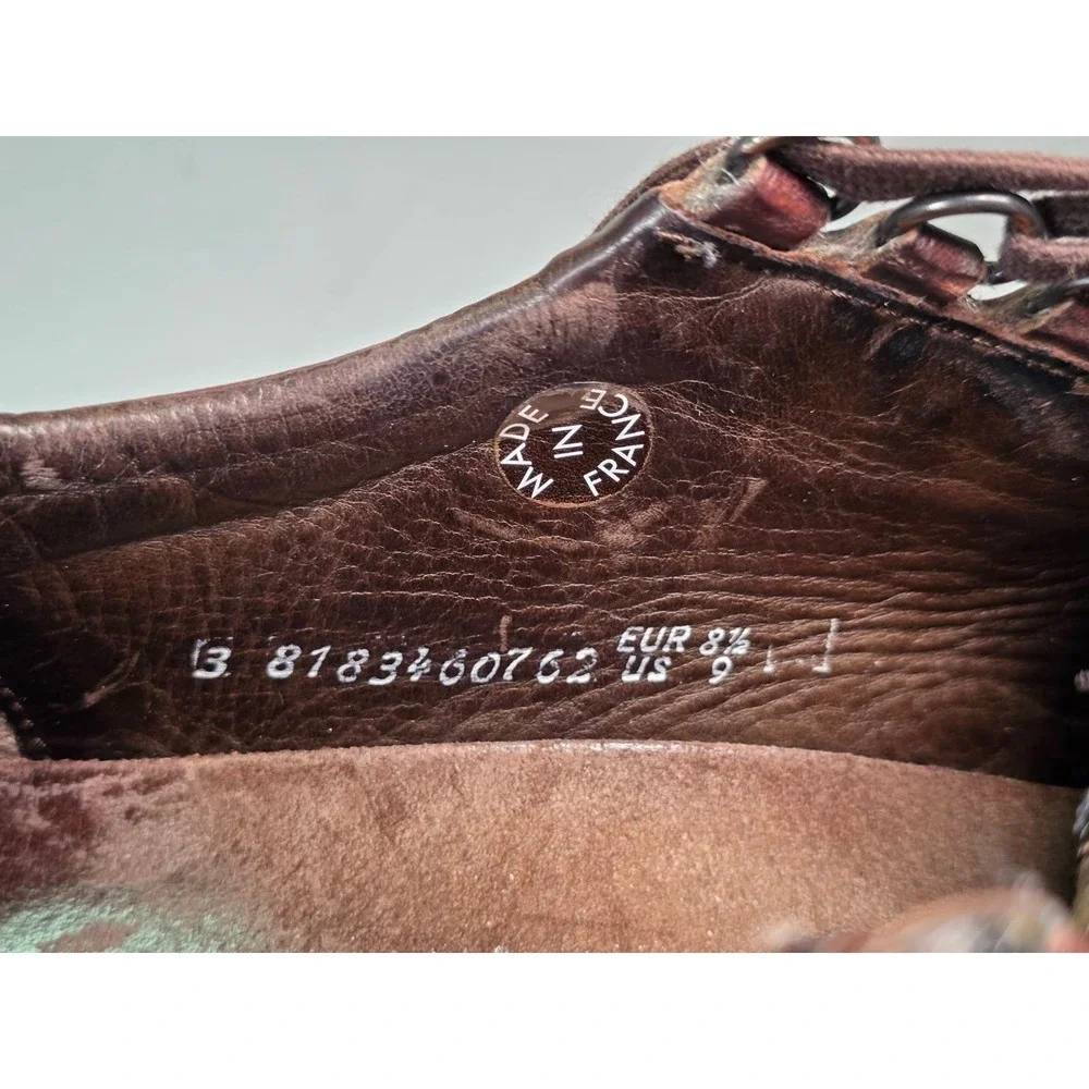 Mephisto Match Run Off Air Jet Men's Sneakers Size 9 Brown Leather‎ Shoes France